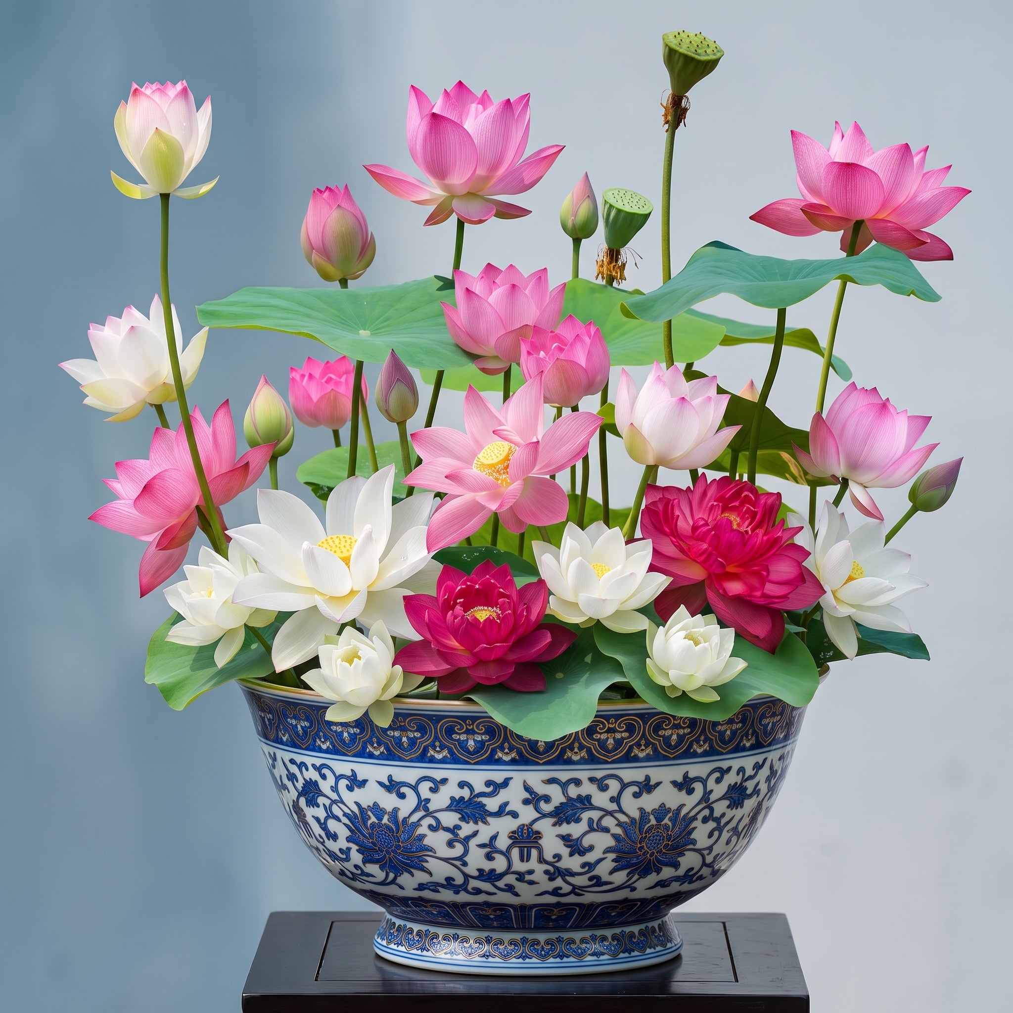 3 PCS Pre-Scarified Bowl Lotus Seeds for Planting in Water - Mixed Color Water Lotus Seeds for Bowls & Pots, Easy to Grow, Gift for Plant Lovers, Moms & Friends